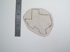 vtg 1960s Tattoo Flash acetate stencil Texas State Outline v1 TX