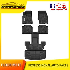 3 Rows Floor Mats + Cargo Liner Full Set  For 2021-2025 Jeep Grand Cherokee L