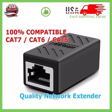 RJ45 Inline Coupler Cat7/Cat6/Cat5e Ethernet Network Cable Extender Connector