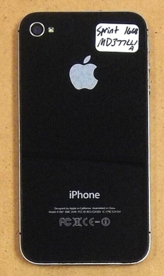 Apple iPhone 4S / A1387 - MD377LL/A - Black and Silver ( Sprint