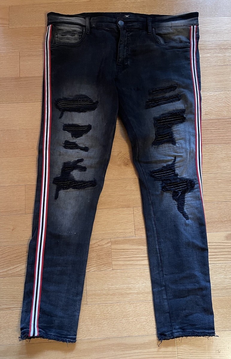 Mens Denim Womens Jeans With Red Stripe Jordan Craig Jeans Mens 36