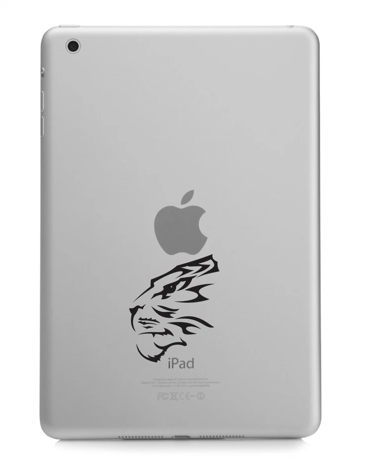 Tiger Face Tribal Tattoo Vinyl Decal Keyboard Sticker For Laptop Macbook Pro Air - Image 3 of 4