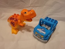 Lego Duplo Figure T-Rex Dinosaur And Vehicle Jurassic World Truck