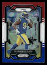 2023 Panini Prizm #356 Desjuan Johnson Rookie Red White Blue Los Angeles Rams