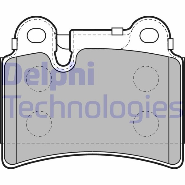 Set BeläGe Bremse, Scheibenbremse LP2061 Delphi FüR Vw-image