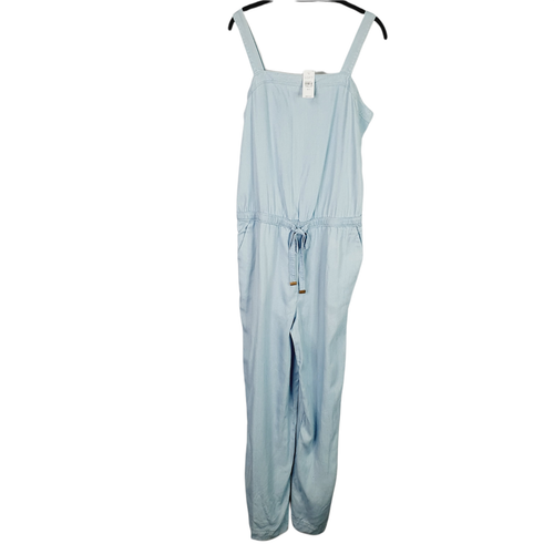 Ann Taylor LOFT Chambray Blue Jumpsuit 