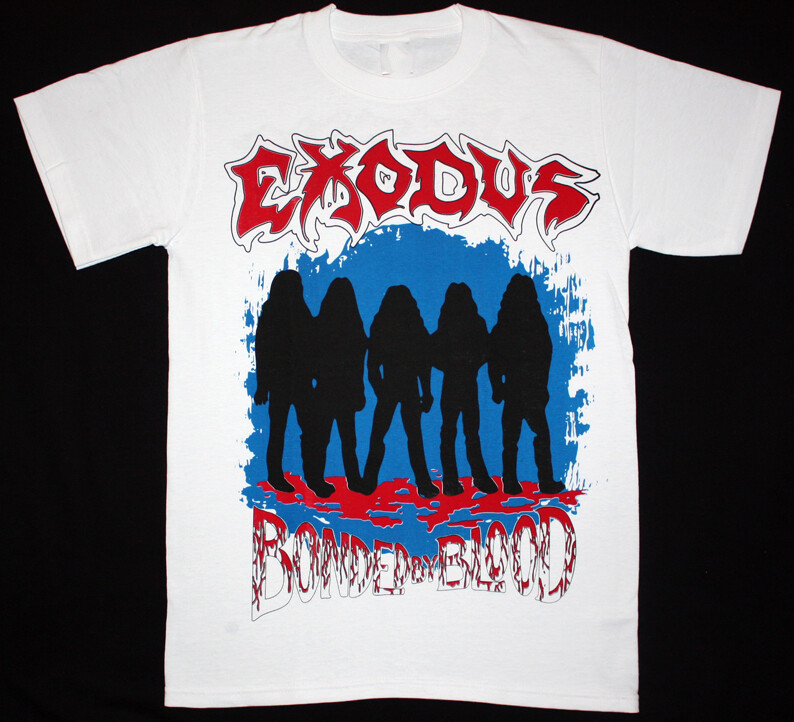 EXODUS BONDED BY BLOOD  THRASH BAND White All Size T Shirt AC