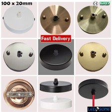 Ceiling Rose Light Fitting Vintage Metal  pendant holder Multi Color Light Parts