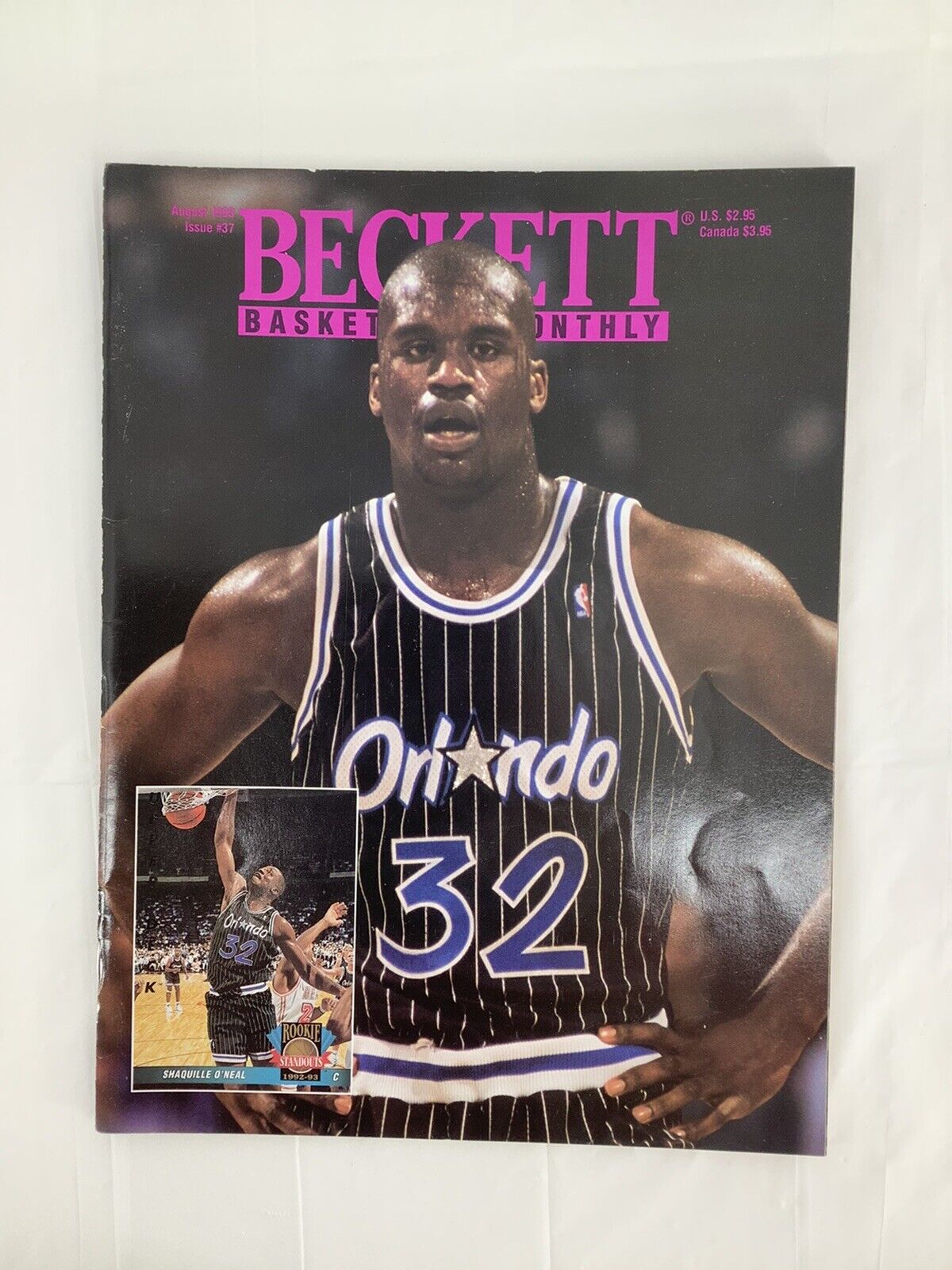 trend rank Beckett Basketball Magazine Monthly Price 1993 Shaq Gorgeous Guide August