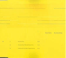 DAVE CLARKE w/ CHEMICAL BROTHERS No One’s Driving REMIXES UK CD Single SEALED