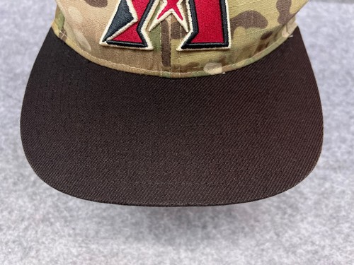 Arizona Diamondbacks '47 Hat Cap Snap Back Adult Green Camo Wool Salute Service - Picture 3 of 14