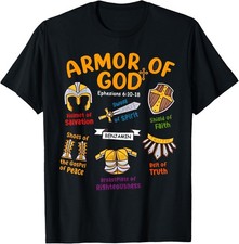 Armor of God Kids Christian Toddler Jesus Shield Ephesians T-Shirt