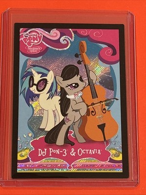 2012 My Little Pony Series 1 Enterplay DJ Pon-3 Octavia Holo Shimmer Foil #F42
