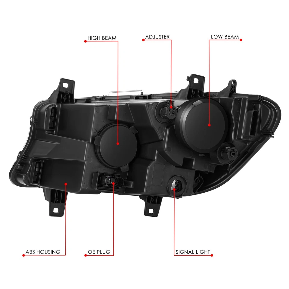 Faro halógeno pasajero/derecho para Mercedes-Benz Sprinter 2019-2024 Foto 4 de 4