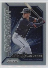 2021 Panini Prizm Emergent Silver Prizm Nolan Jones #EM13 0y59