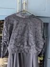 R & M RICHARDS Formal Gown and Jacket, Size 20w Plus Size Navy/Sequins  — photo 5