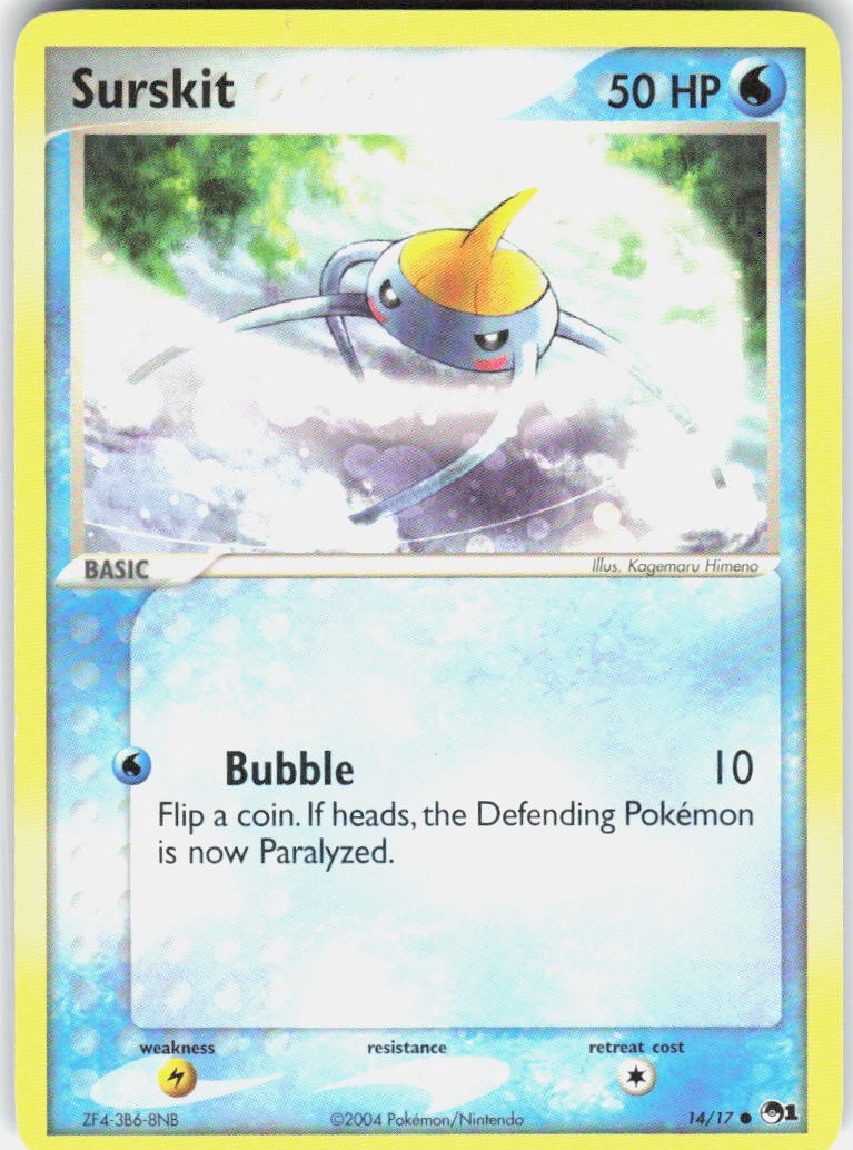 Surskit 14/17 Common POP Series 1 Pokemon