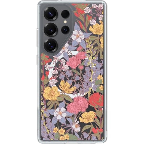 Samsung Galaxy S25 Ultra Symmetry Clear Magnetic Case with Wildflower Design