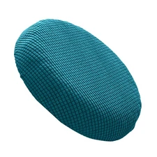 Dining Chair Cover, Peacock Blue, Polyester, 11.79x11.79x1.97in, Washable, El...