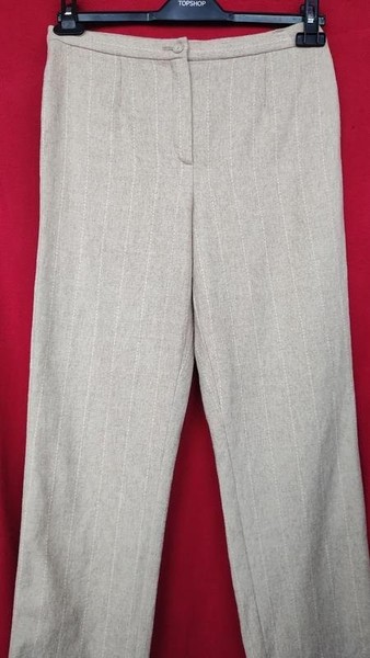 Women Daniel Hechter Trousers White Wool 36 / S /