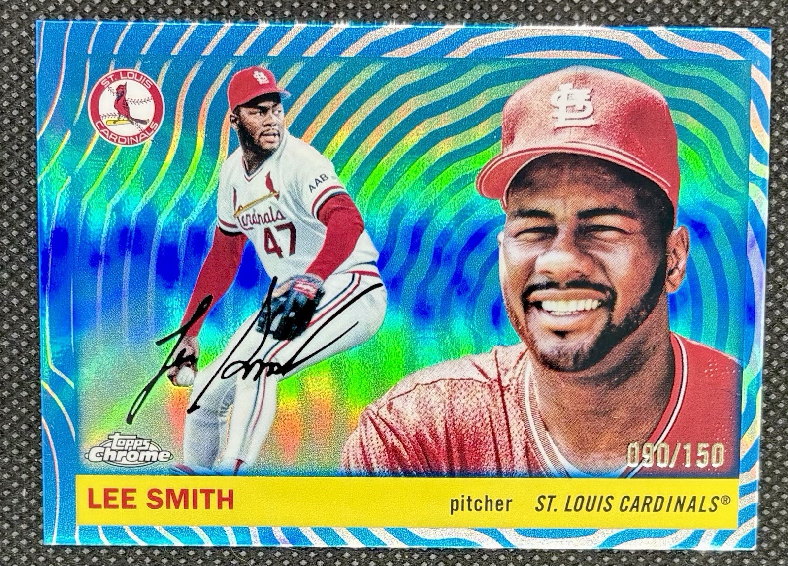 2025 Topps Chrome Platinum Lee Smith Blue Vibrations /150 #333 Cardinals