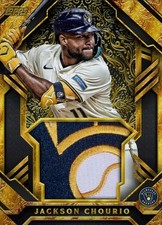 2025 Topps Relic Series 25 JACKSON CHOURIO RARE GOLD PATCH BREWERS DIGITAL CARD