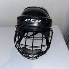 Casco de hockey para niños CCM 04s pequeño (S) 2019 usado con correa de astillas de máscara facial SM-15
