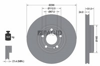 2X Pagid Bremsscheibe InnenbelüFtet Ø295Mm FüR Mercedes-Benz B-Klasse W247 CLA