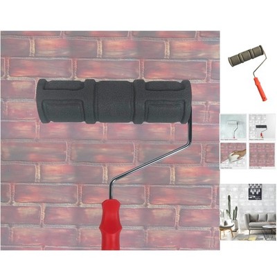 10'' Classic Brick Embossing Paint Roller for Stunning Wall Texture Effects