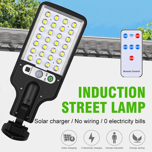 Solar Straß LED Licht Radar Sensor Remote Garten Yard Flut Wandleuchte im Freien - Bild 16 von 19