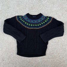 Kids polo ralph lauren black multicolor sweater