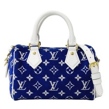 Louis Vuitton Monogram Jacquard Velvet Speedy Bandoulière 20 Shoulder #039