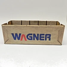 WAGNER AUTOMOTIVE SERVICE STATION COMPONENTS CARDBOARD BOX EMPTY DISPLAY USED