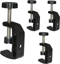 Universal C-Clamp 4-Pack Heavy Duty 1/4 3/8 Thread Hole Mount Holder Photography