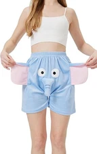 Elephant Boxer Shorts Men Funny Novelty Elastic Waist Humorous Underwear