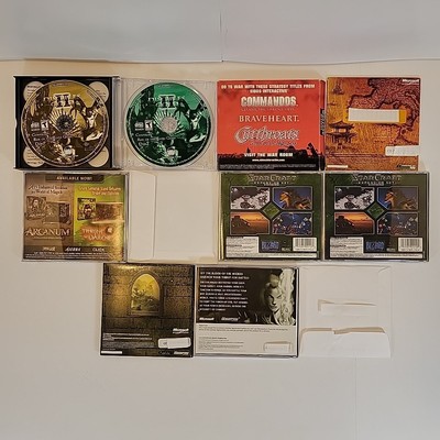 Lot De 10 Jeux PC Vintage Fantasy (dont Borderlands), En Bon état