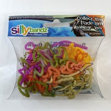 Sillybandz Save the Gulf 24 Pack Shaped Silicone Bracelets NEW