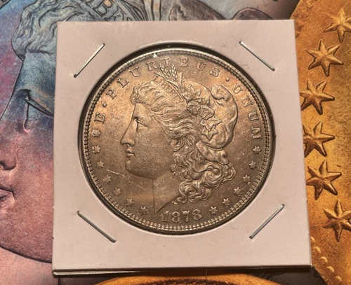 1878 8TF Morgan Dollar AU