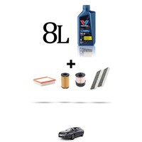 Hoffcar Wartungsset 4 Filter Und 8L ÖL FüR Renault Latitude 2.0 DCI 127KW