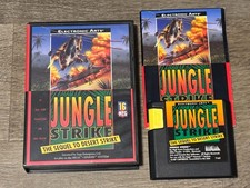 Jungle Strike Sega Genesis Complete CIB Authentic Good Shape