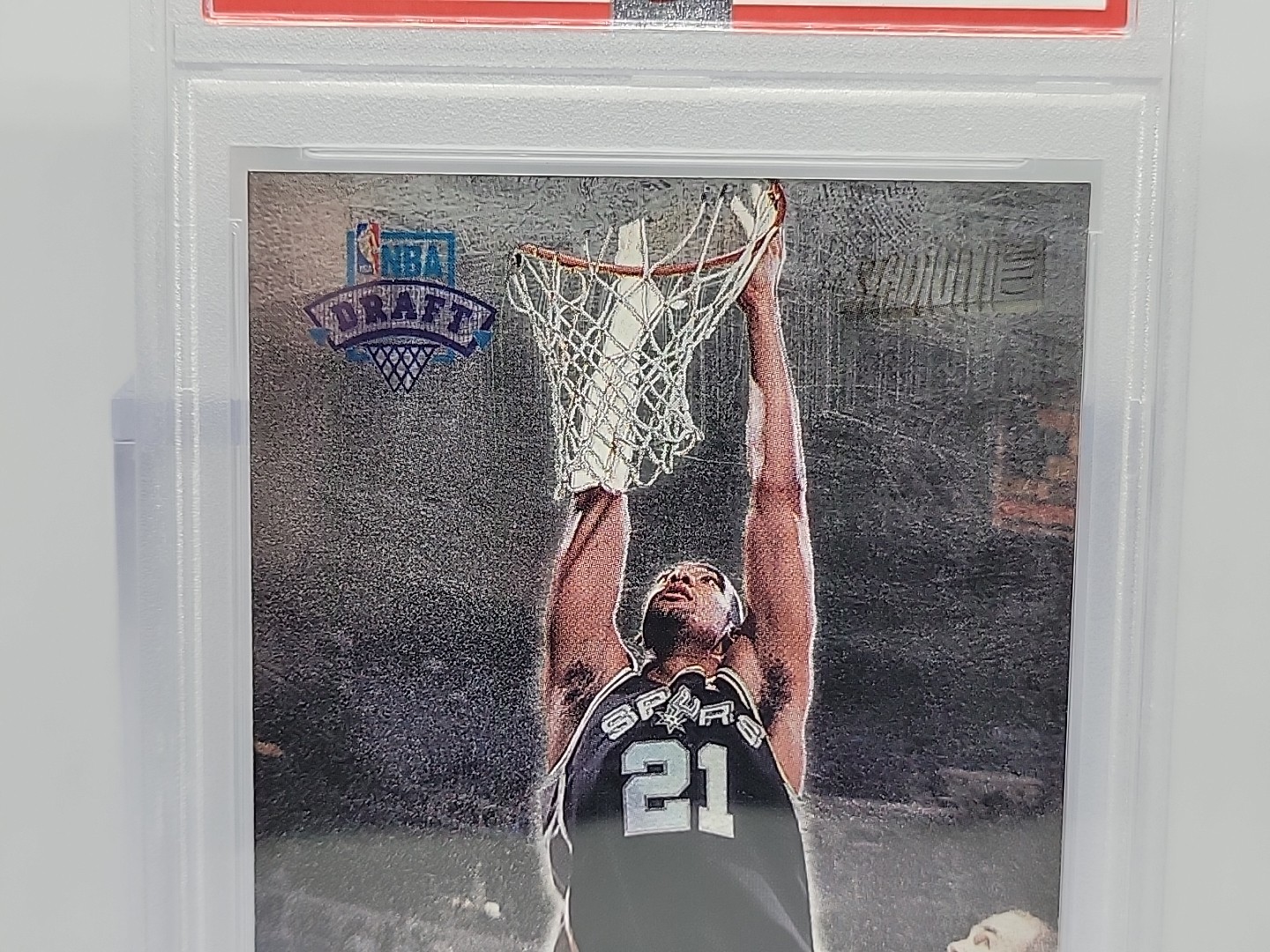 1997 Stadium Club Tim Duncan Rookie Card Psa 8 Rare Rc Champion Nba Hof Vintage view 3