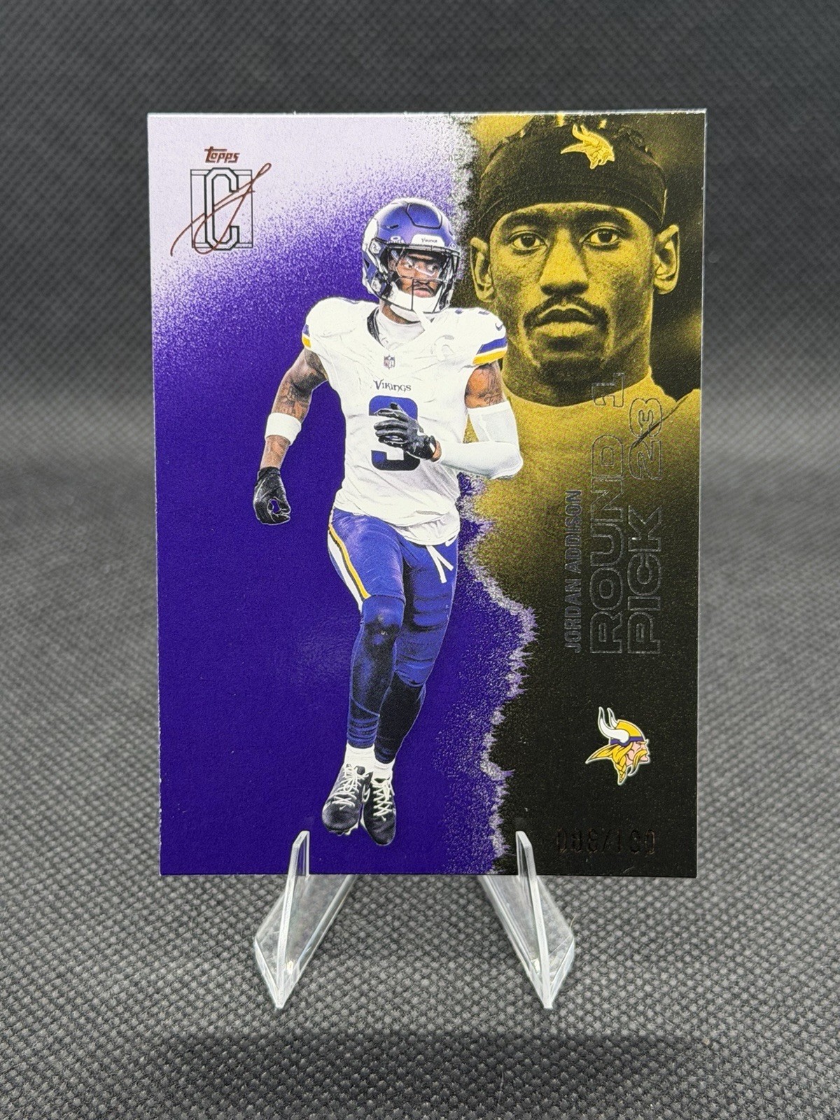 2025 Topps Signature Class Jordan Addison Purple Parallel #87 /100 