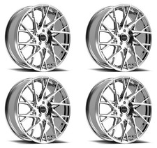 Set 4 17 Motiv 430c Maestro Chrome 17x7.5 Wheels 5x4.5 5x120 Rims 40mm