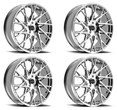 Set 4 17'' Motiv 430C Maestro Chrome 17x7.5 Wheels 5x4.5 5x120 Rims +40mm