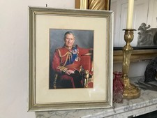 Picture Of King Charles In a Classical Vintage Wooden Frame