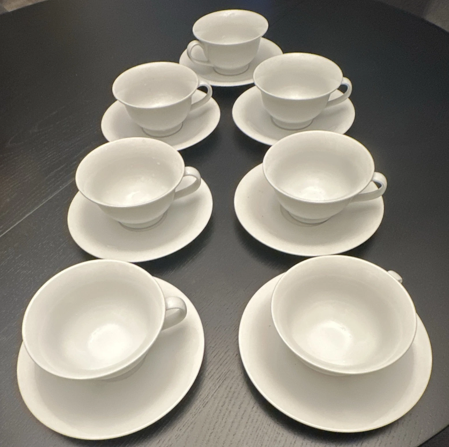 Pottery Barn White Cup & Saucer Set 7-Piece Solid Japan Microwave Safe
Opens in a new window or tab