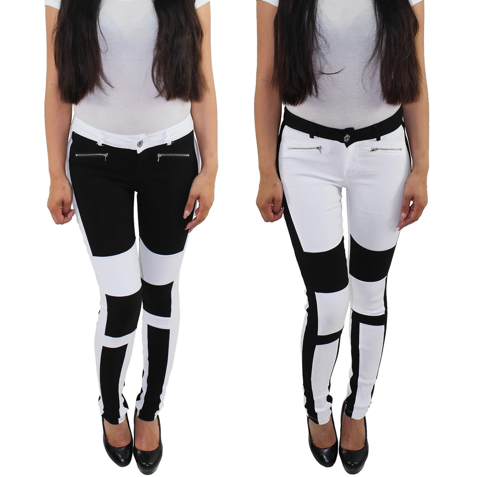 Damen Skinny Slim Fit Jeggings Röhre Treggings Hüfthose Stretch Leggings Hose  - Bild 1 von 1