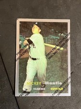 1996 Topps Mickey Mantle Commemorative Reprints Mickey Mantle #7 Finest 1957