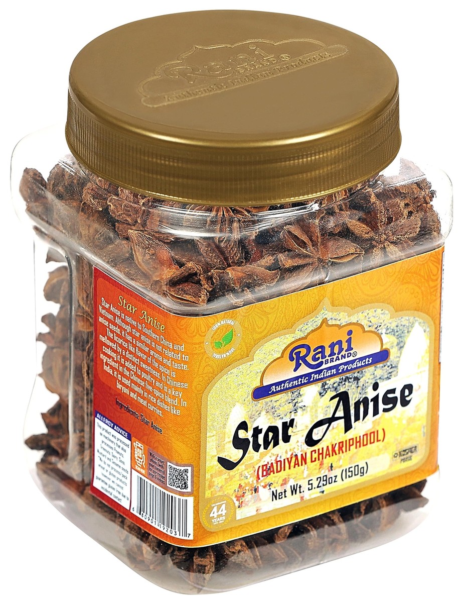 Rani Star Anise Seeds Whole Pods 1.25oz | All Natural | Gluten Friendly | NON-GMO | Vegan | Indian Origin | Buy Now with Express International Delivery