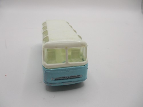 MATCHBOX LESNEY #68B MERCEDES COACH TURCHESE/BIANCO, CERCHI IN PLASTICA NERI CODICE3 - Foto 8 di 14